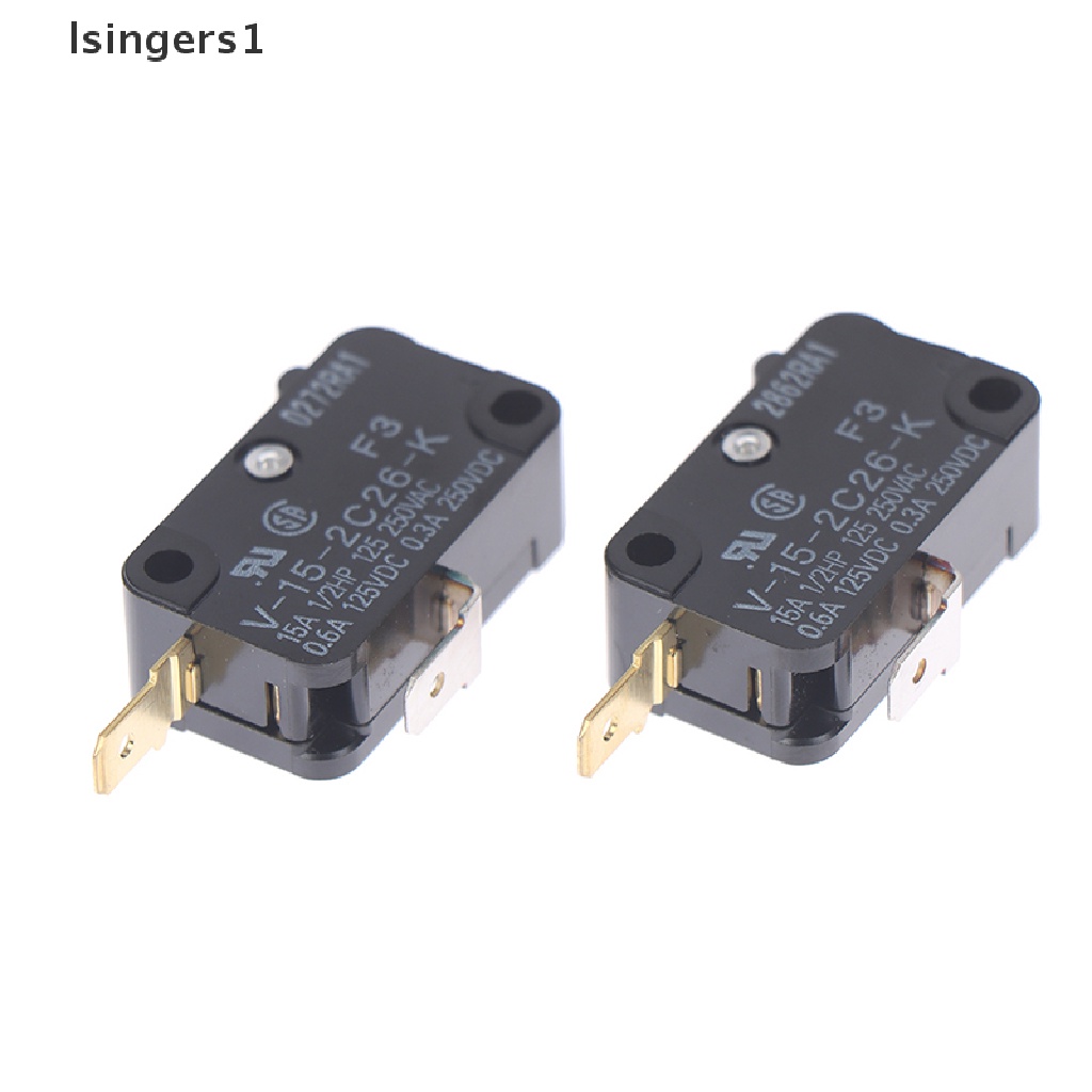 (lsingers1) 1pc Switch Micro Besar 2-Pin Tipe V-15-2C26-K (F3)
