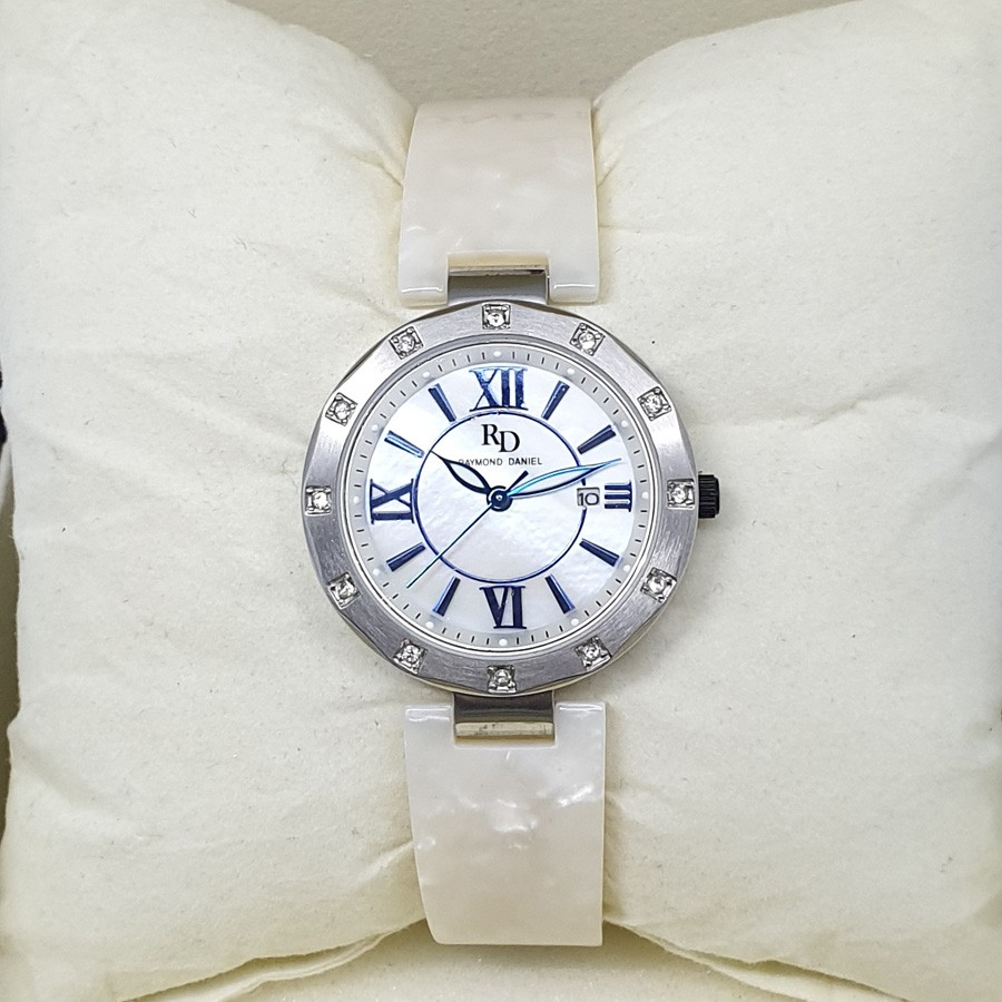 Raymond Daniel RD206 Silver Akr,Putih, Jam Tangan Wanita, Original