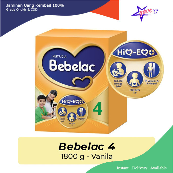Cod Bebelac 4 Vanilla 1800 Gram Shopee Indonesia