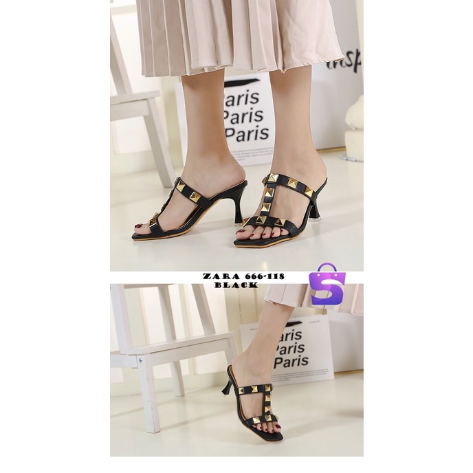 SEPATU WANITA HEELS 666-118 ( BELI 1 GRATIS 1 )