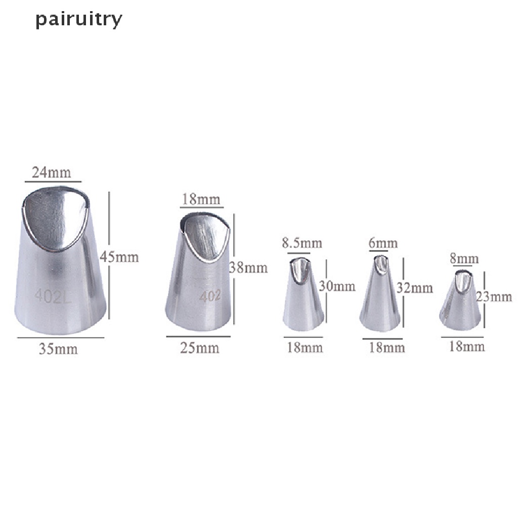5pcs / Set Nozzle Icing Piping Desain Chrysanthemum Untuk Alat Dapur