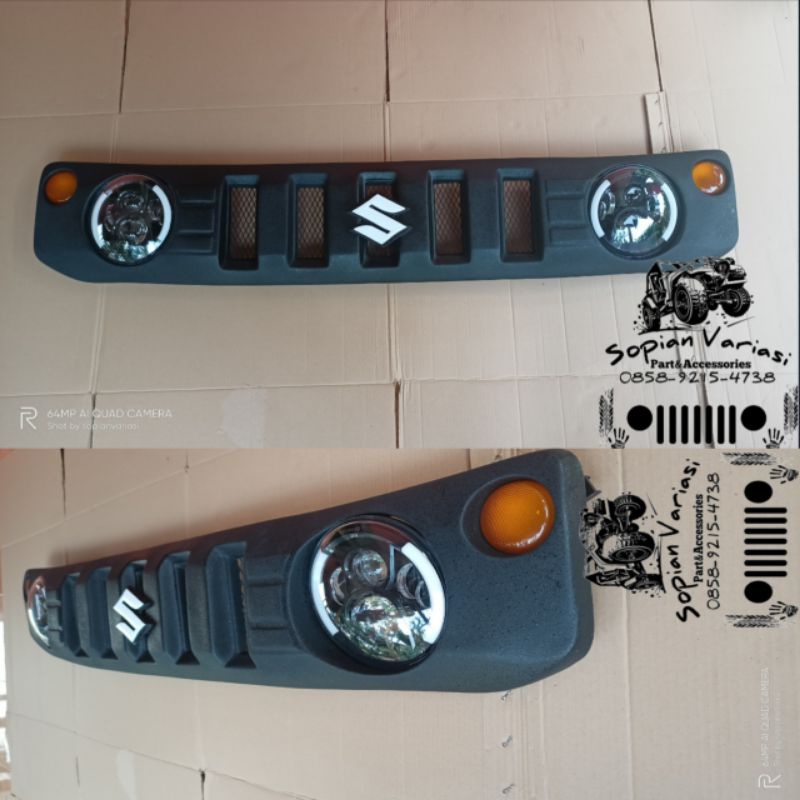 GRIL NEW JIMNY KATANA GRIL NEW SET DAYMAKER BERKUALITAS BONUS EMBLEM JEEP