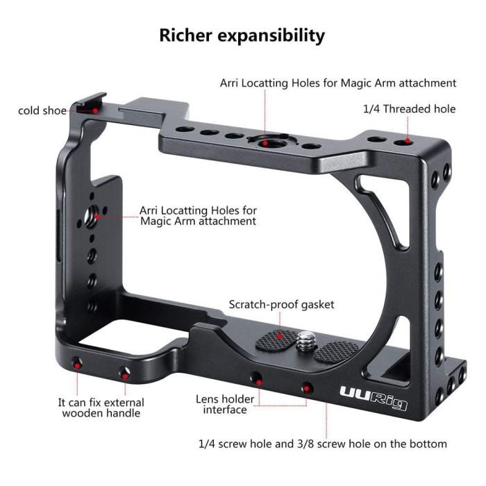 UURig Cage Rig Metal for Sony A6000 A6300 A6400 Handle Stabilizer