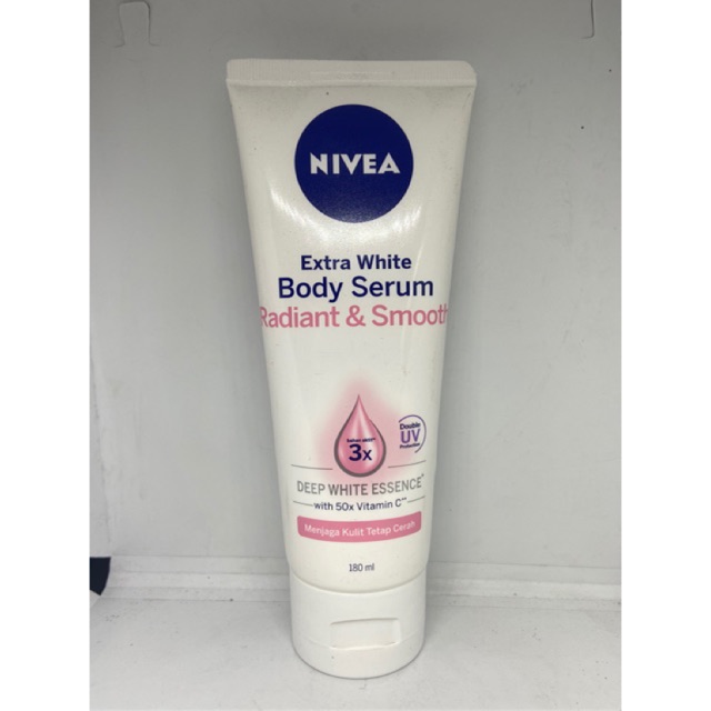 Nivea radiant and smooth body serum 180 ml || NIVEA EXTRA WHITE RADIANT AND SMOOTH lotion 100 dan 200 ml/ lotion NIVEA RADIANT AND SMOOTH