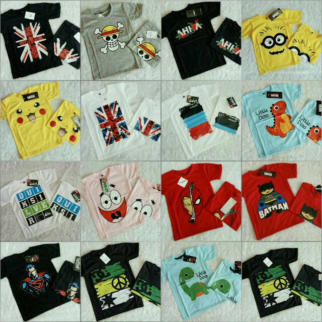 Grosir kaos baju anak distro Bandung murah