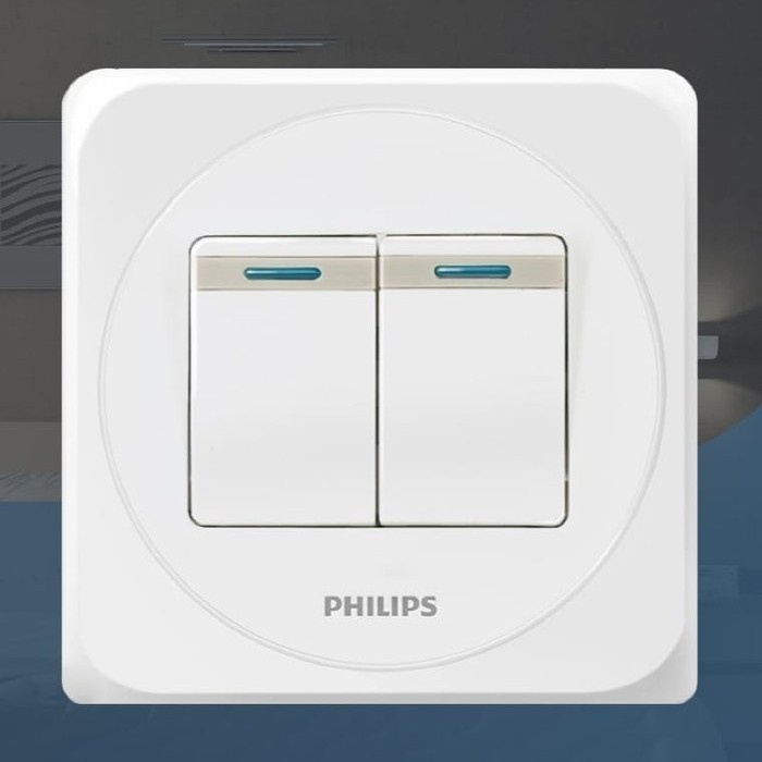 PHILIPS Simply Saklar Double