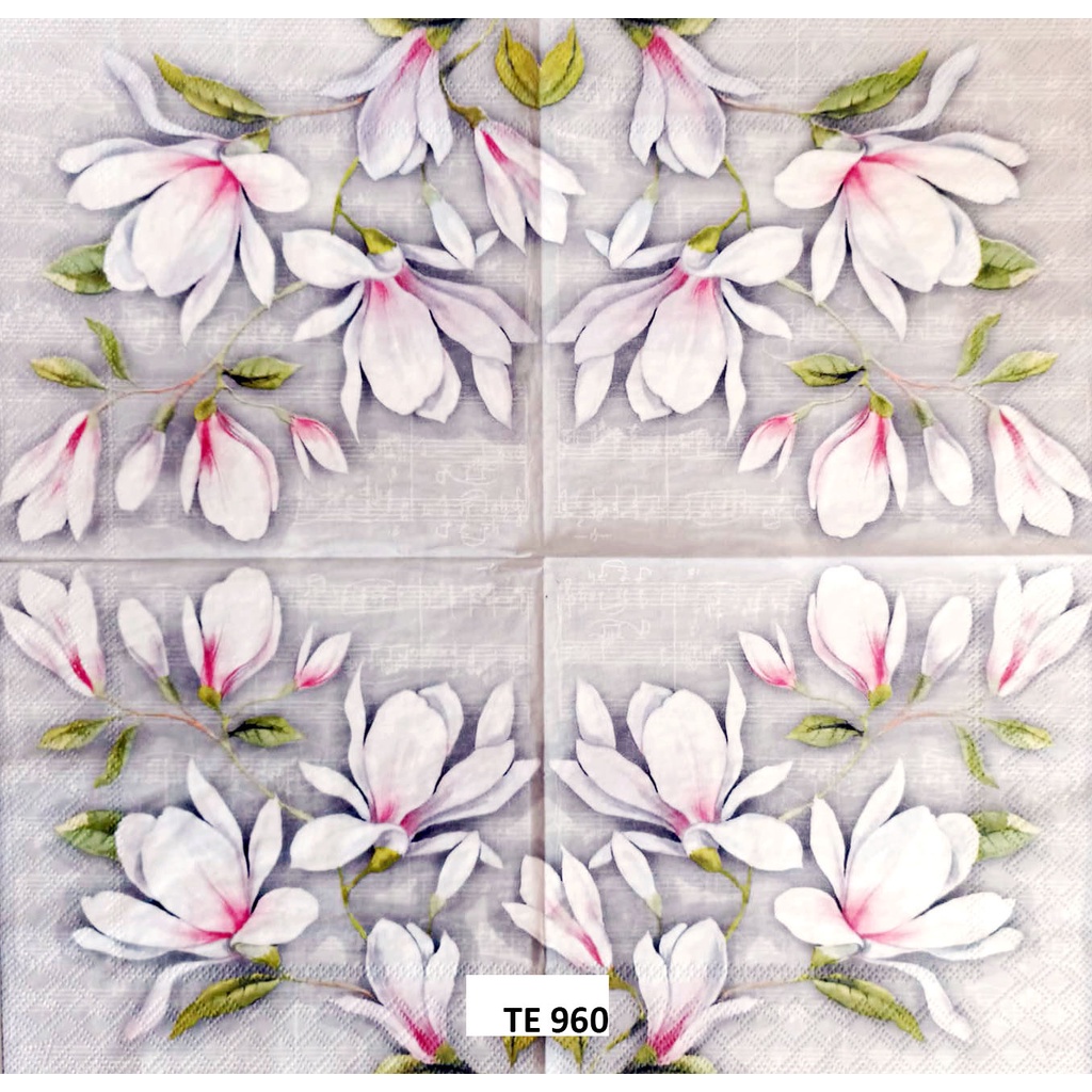 Tisu  Napkin Kerajinan  Decoupage Eropah 33X33 CM TE 960 TTS