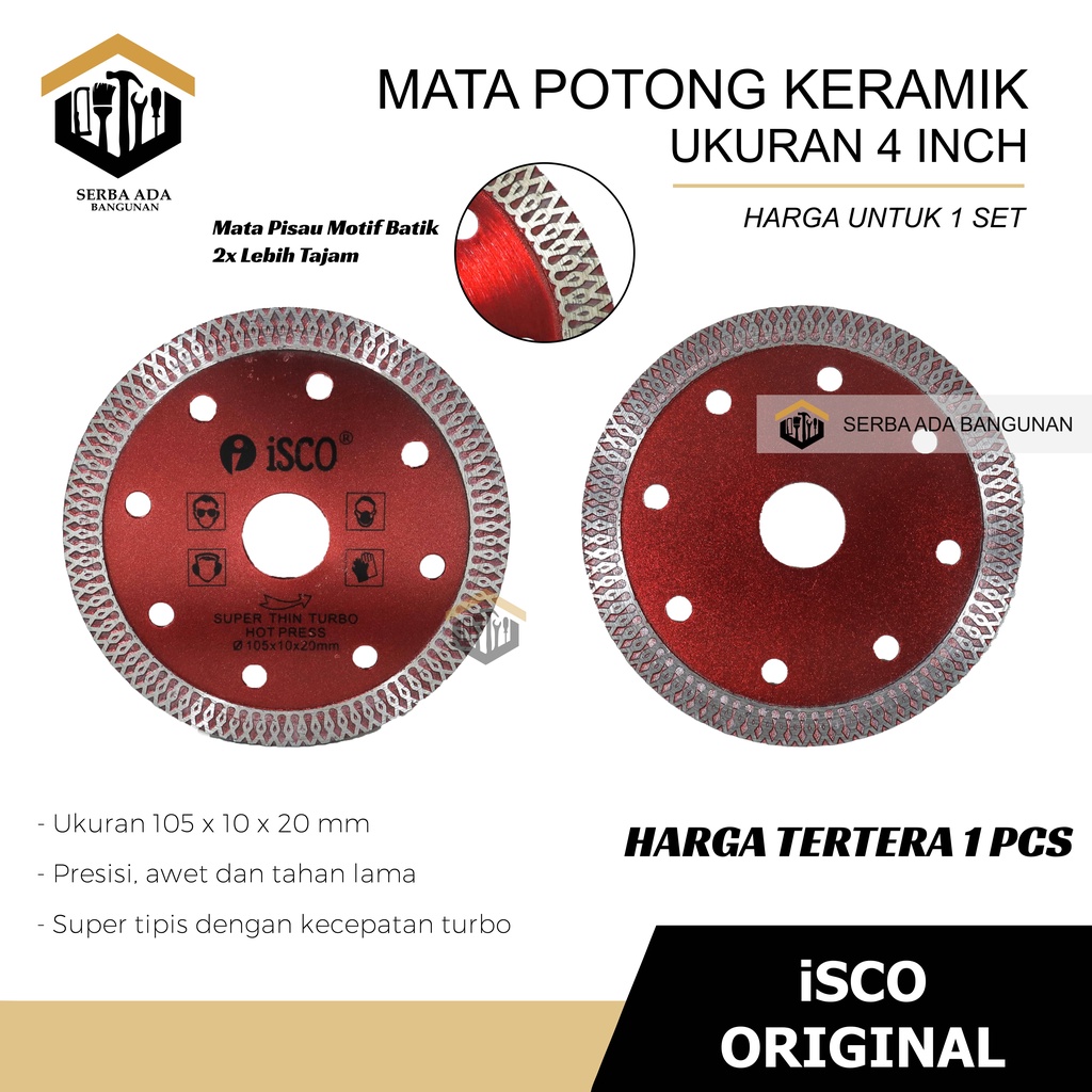 mata potong keramik batu granit Mata gerinda potong keramik Granite 4&quot; Diamond wheel Turbo isco diamond saw blade