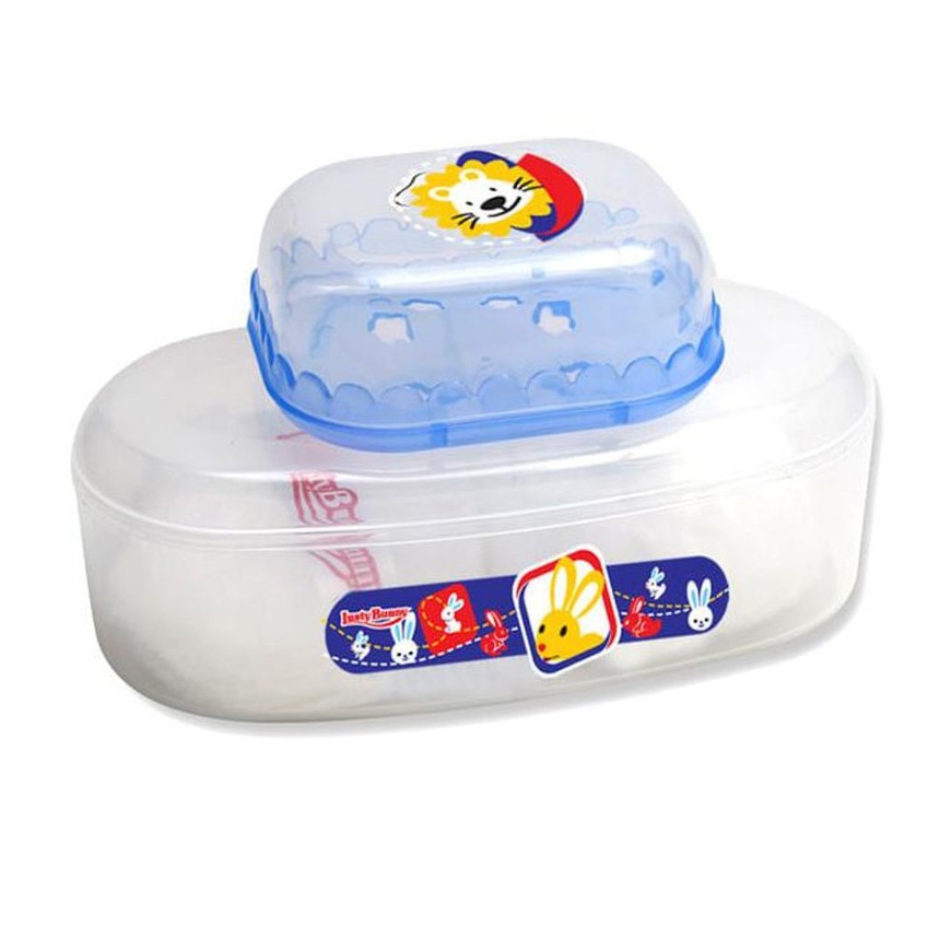 SALE !!! Lusty Bunny Tempat Bedak Bayi Lusty Bunny Free Tempat Sabun 3 Warna Anti Pecah-TEM