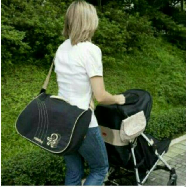 Diaper Bag Set Okiedog Urban Sphinx Black Tas Perlengkaoan bayi Okiedog Baby Set