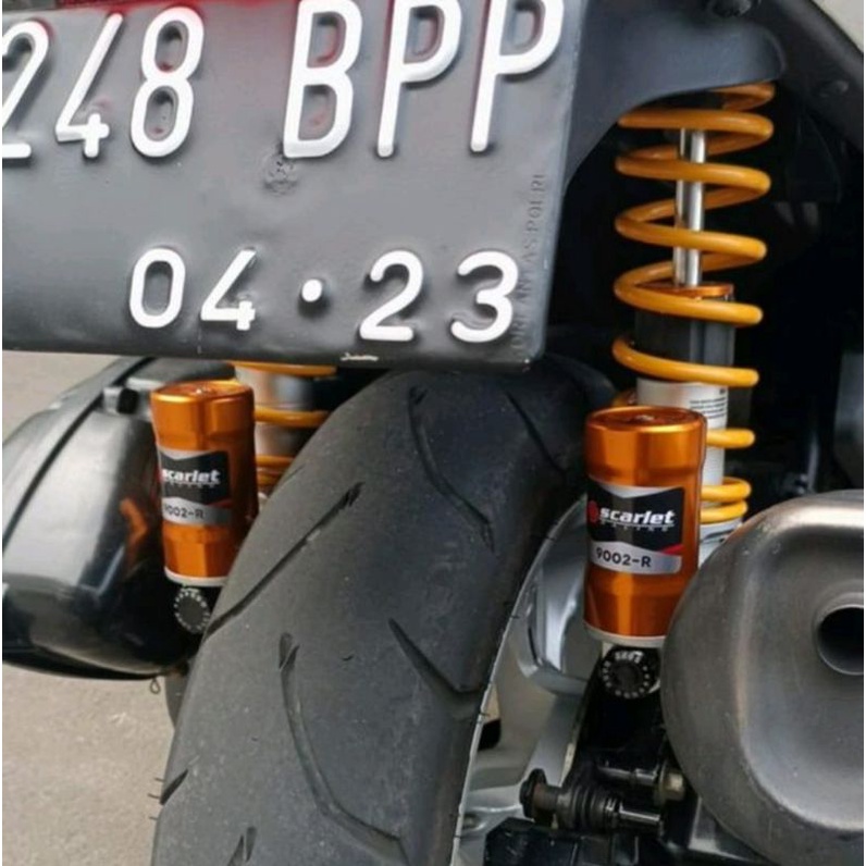 Shock tabung bawah NMAX LAMA nmax OLD dan PCX 335MM click REBOUND SCARLET MODEL OHLINS