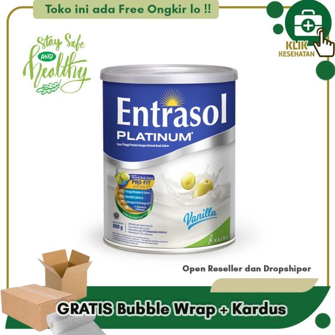 

[COD] Susu Lansia Entrasol Platinum Vanila 800 gram [COD]