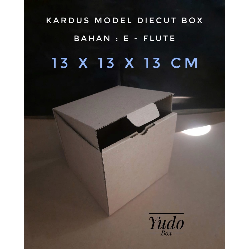 

kardus karton uk. 13 x 13 x 13 cm model diecut pizza