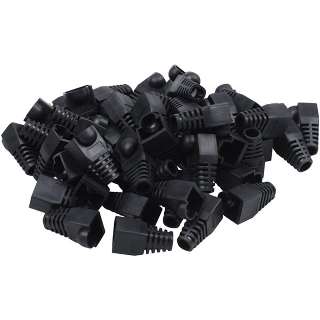 Plug Boot Rj45 Black