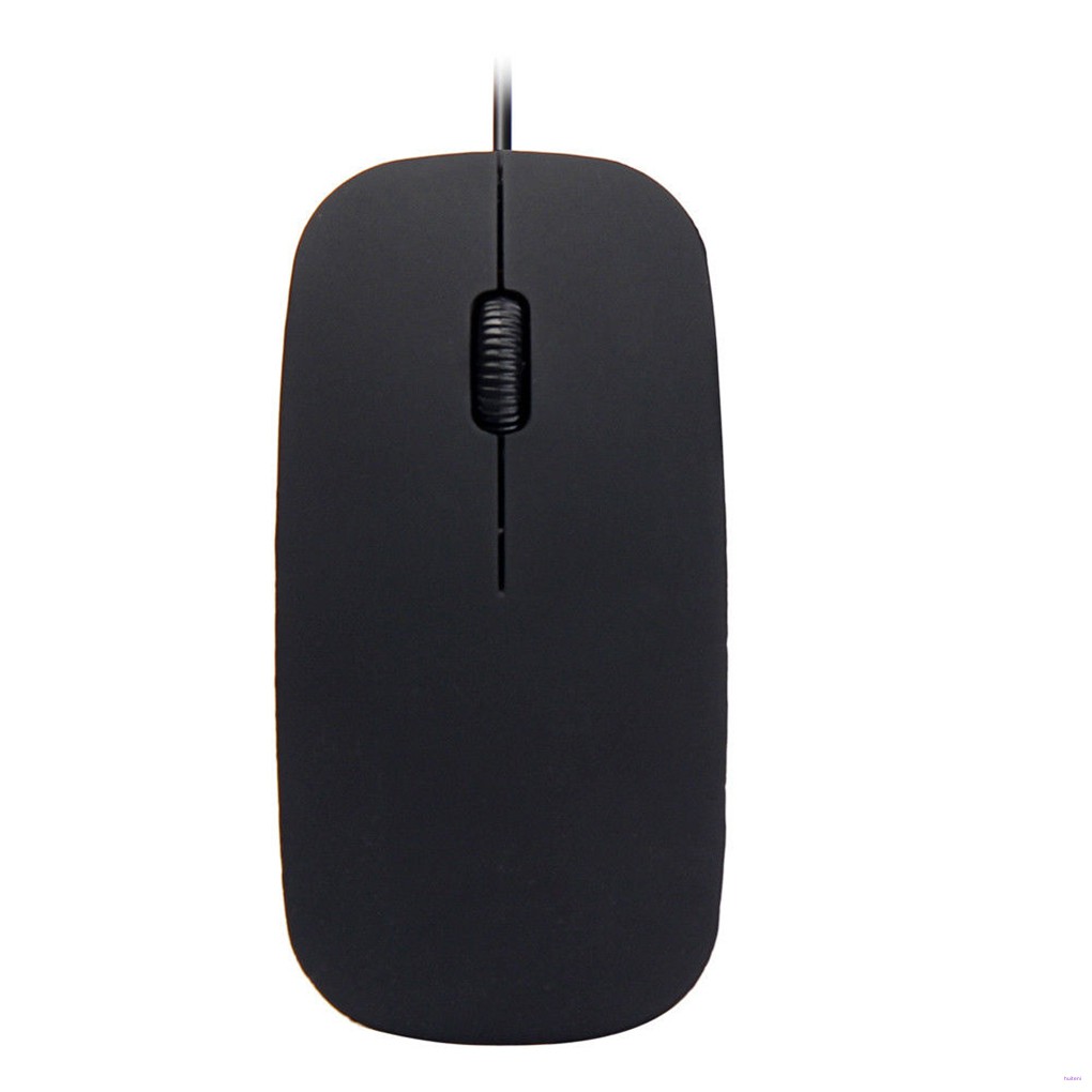 Mouse Gaming Mini Ultra Tipis Warna Hitam Putih Matte Dengan Kabel Usb Untuk Pc/Laptop