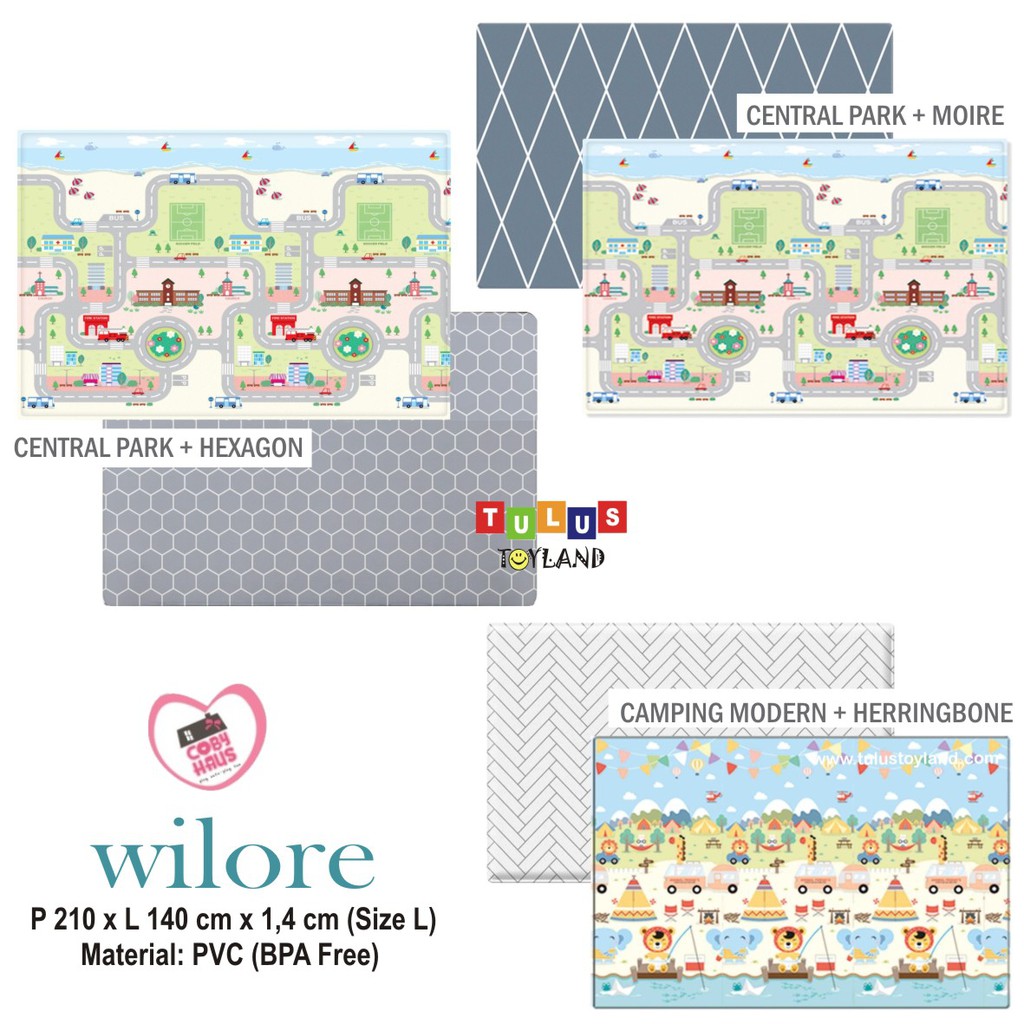 Karpet CobyHaus Wilore Playmat PVC Alas Lantai Anak Bayi Coby Haus