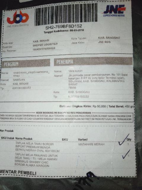 Taplak Meja Tamu Bordir Import Premium Bunga Sepatu Merah Oval 40x100cm