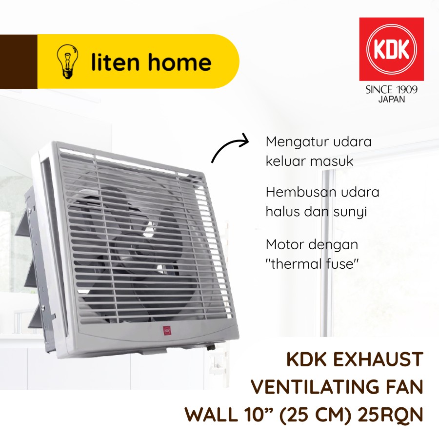 KDK Exhaust Fan Tembok Dinding / Hexos 10" 25RQN5 25 RQN