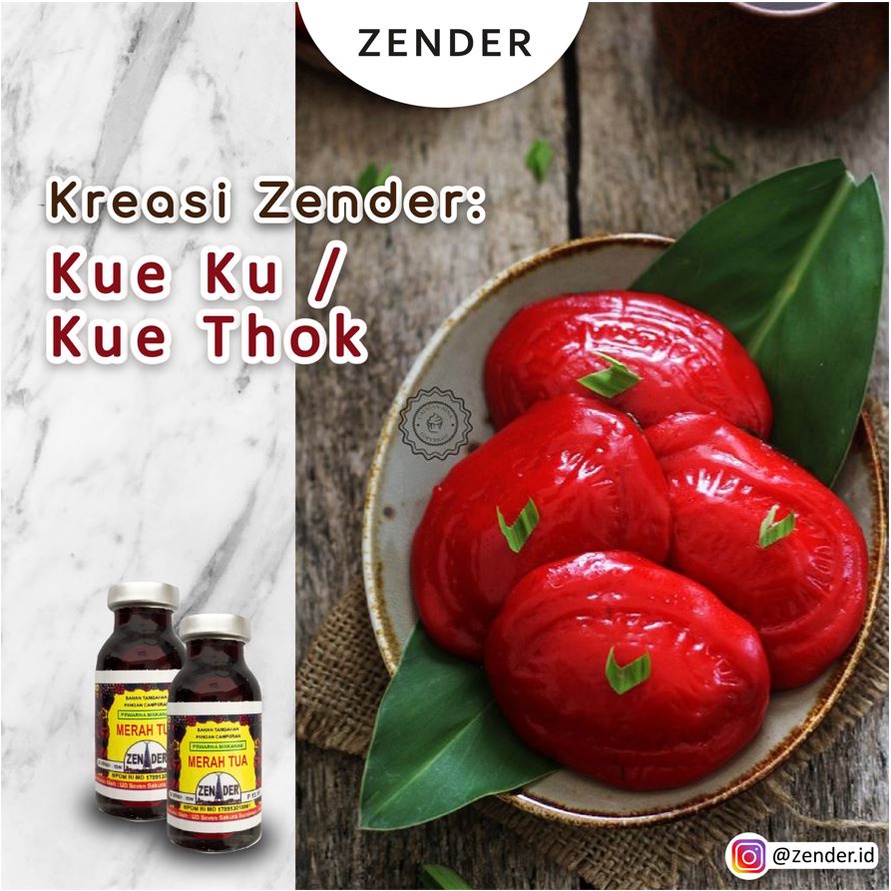 

Pewarna Makanan Zender Warna Merah Tua 15 ML
