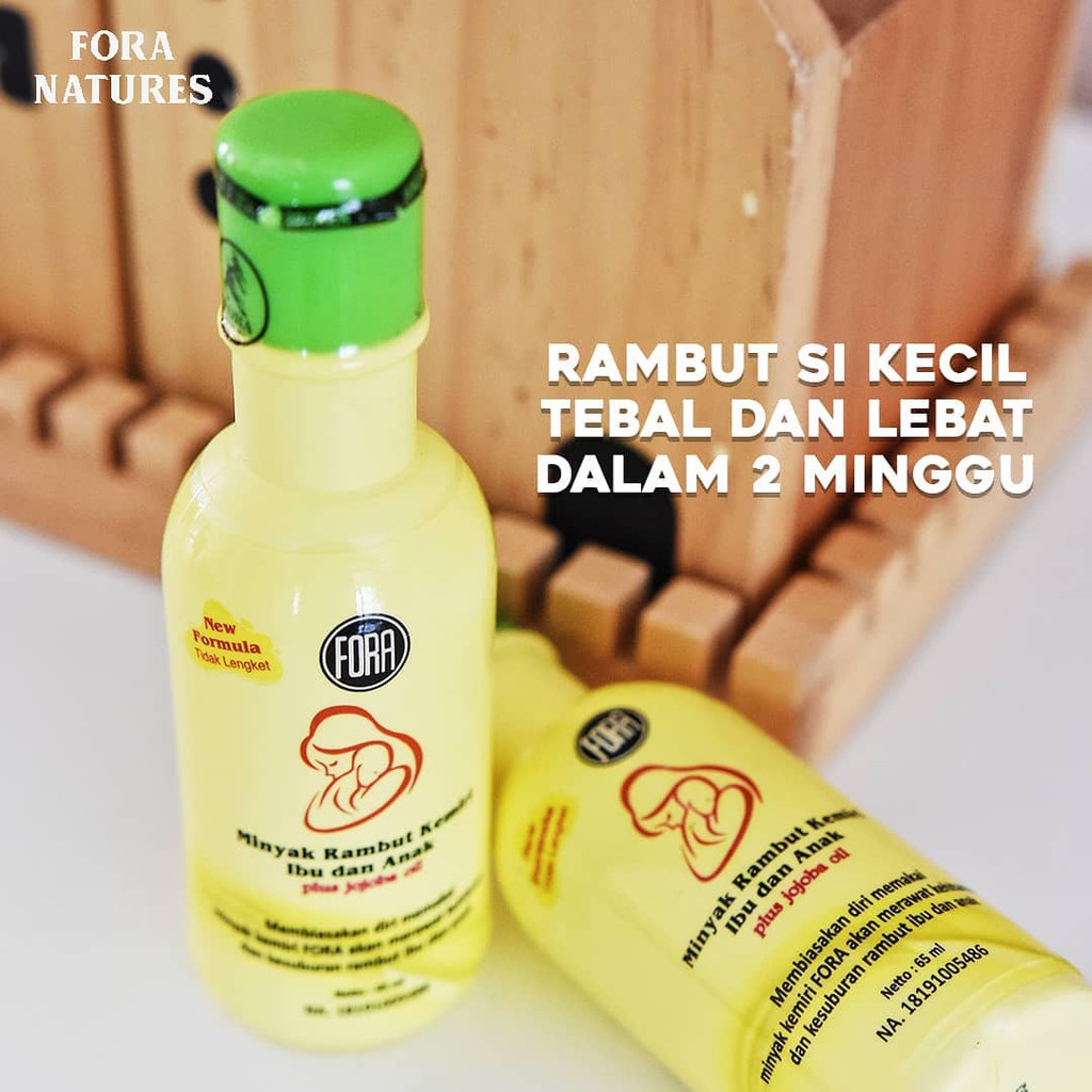 Fora Nature Minyak Kemiri Bayi 65 ml Penumbuh Rambut Dan Alis Baby WJM Shop Makassar