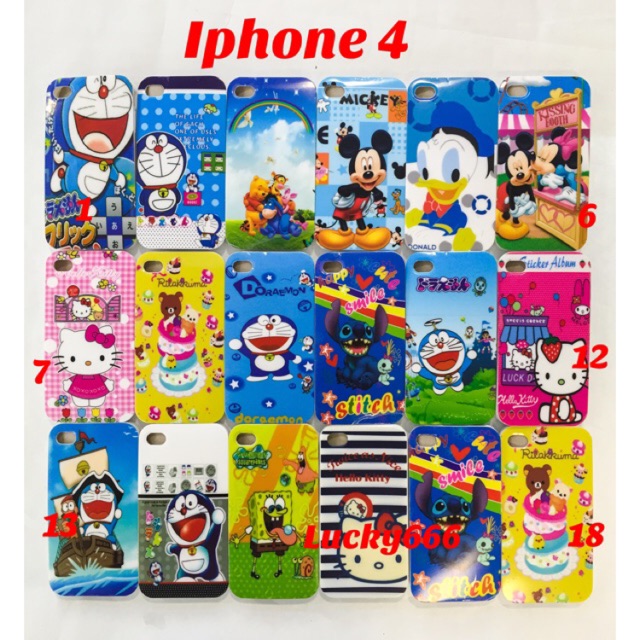 Soft case karakter iphone 4 / iphone 4s / case iphone4 / iphone4s