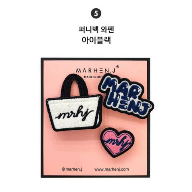 [READY] MARHEN.J FUNNY BAG WAPPEN COLLECTION - IBLACK / 100 % ORIGINAL