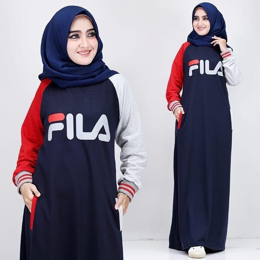 TERLARIS Fila dress muslimah