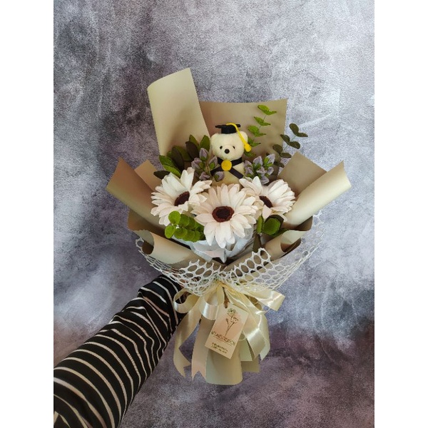 bunga flanel/buket flanel/buket wisuda