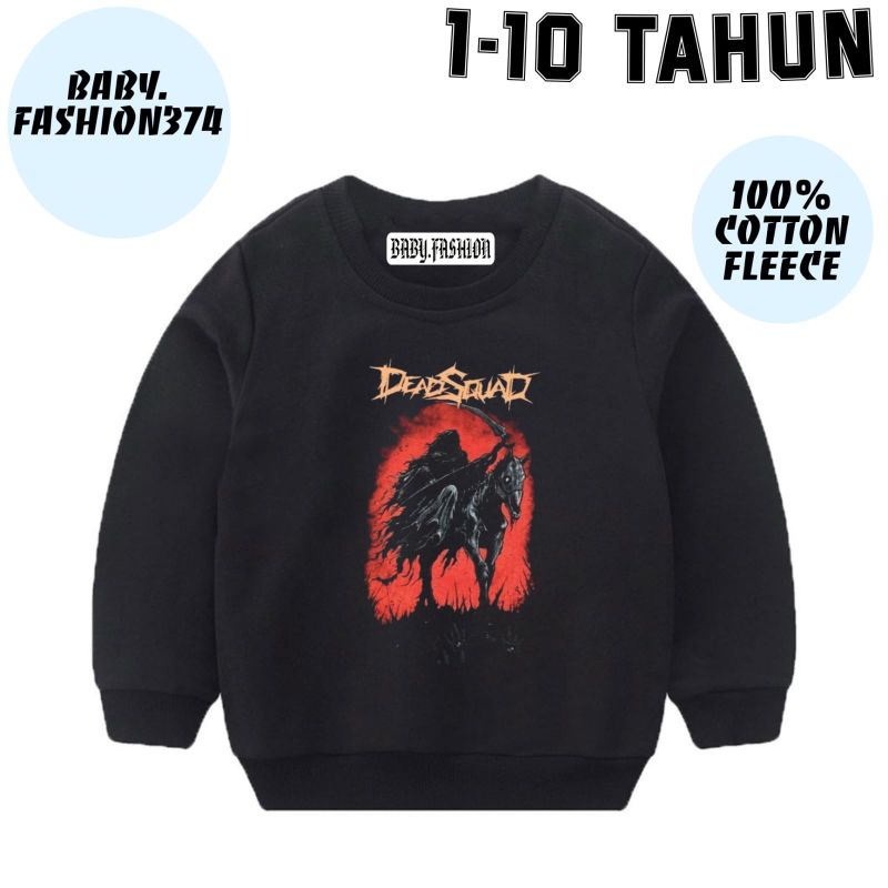 CREWNECK SWEATER ANAK DEADSQUAD Band Metal - JACKET CREWNECK Rock Music BABY KIDS - BAYI ANAK Laki L