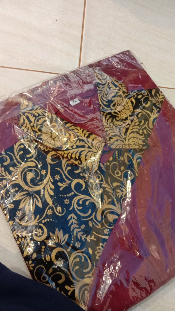 Size M L Xl Xxl Xxxl Bswart Batik Hrb026 Kenongo Hem Pendek Padi