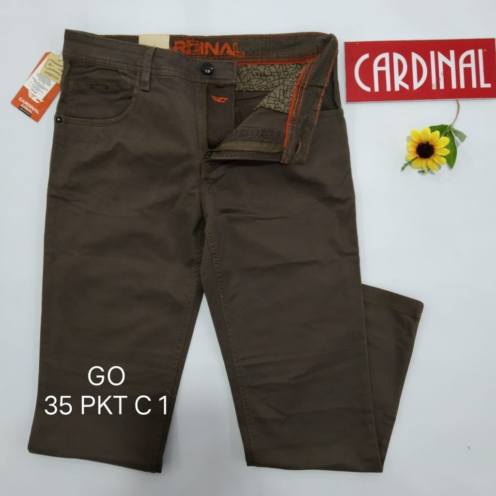 BB 35-PKT CARDINAL CASUAL CELANA POCKETS PANJANG Pria Fashion Laki Brand Kekinian Celana Chino