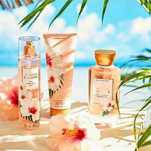 BATH &amp; BODY WORKS BBW HIBISCUS PARADISE SERIES MIST LOTION SHOWER GEL BODY CREAM HAND CREAM SHOWER GEL BODY CREAM LOTION MIST WASH WALLFLOWER ROOMSPRAY SCENTPORTABLE GENTLE GEL DEEP CLEANSING GENTLE FOAMING CREAMY LUXE