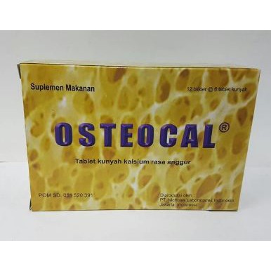 OSTEOCAL ISI 72 TABLET KUNYAH TABLET KALSIUM VITAMIN PENGEROPOSAN TULANG