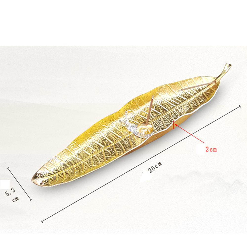 [Elegan] Set Tempat Dupa Zinc Alloy Daun Hadiah Ash Catcher Keong Budha Perlengkapan Pedupaan