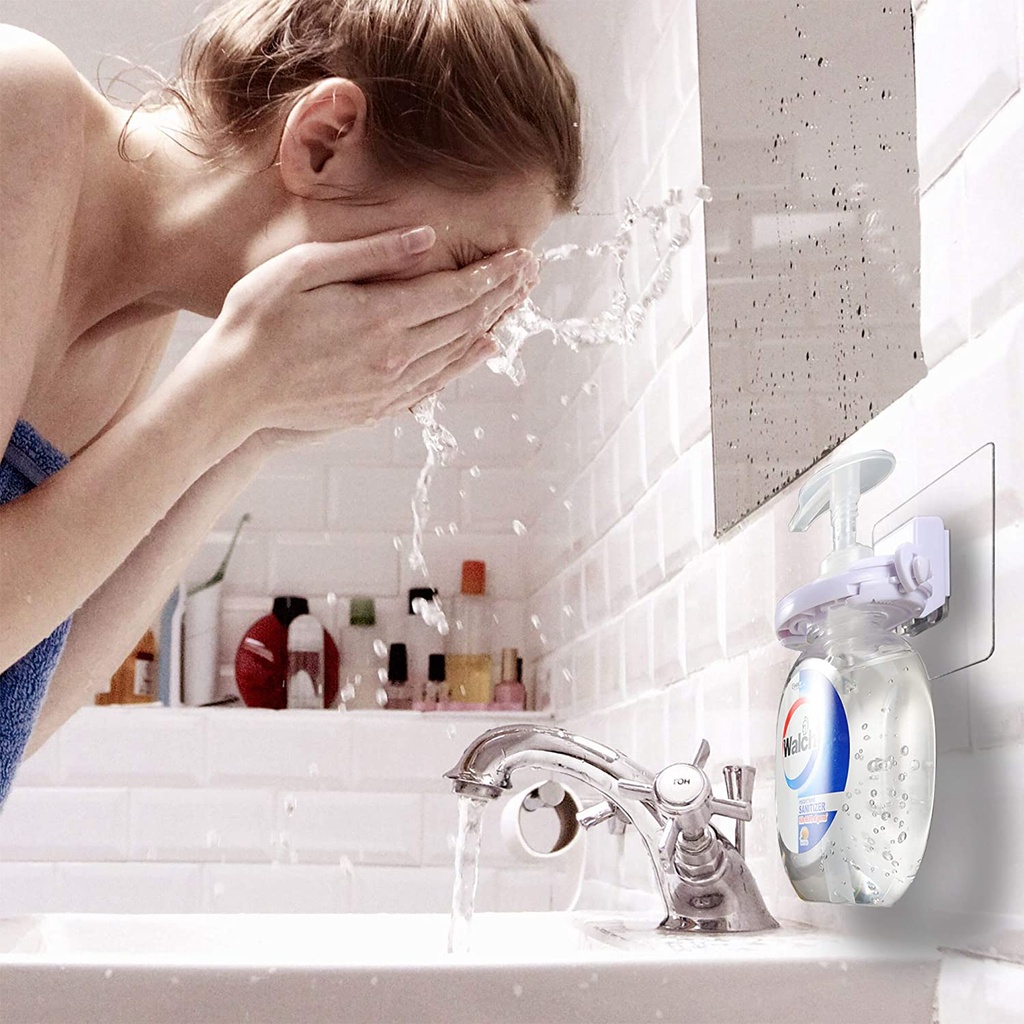 1 Pc Rak Penyimpanan Shower Gel Multifungsi Dengan Perekat Untuk Kamar Mandi