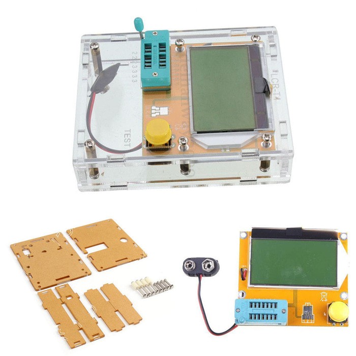 ESR Meter M328 Transistor Tester with Clear Acrylic Case Shell Housing