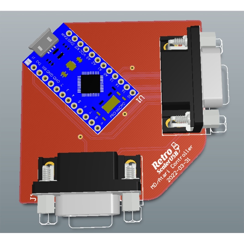 Zzz Adapter Papan Sirkuit Controller USB Untuk SegaGenesis / MD-