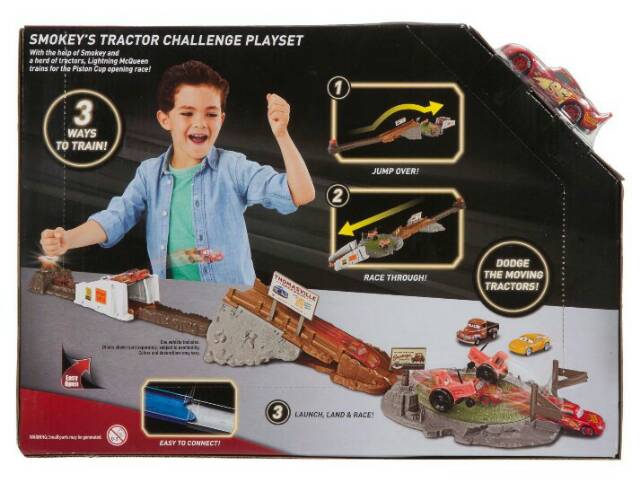 disney cars smokey's tractor challenge playset