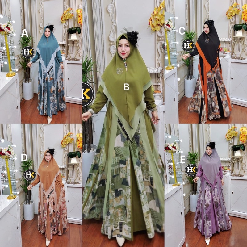 Aqifa series by hk dermawan/Aqifa syari original by hk/Aqifa syari by hk dermawan/gamis syari premiu