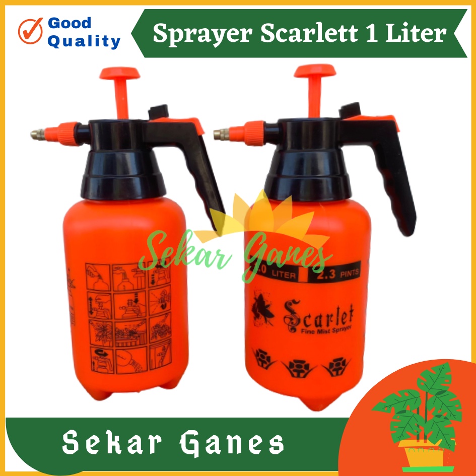 SEMPROTAN SPRAYER TANAMAN SCARLET ORANGE 1 LITER - Sprayer 1 Liter Maspion Swan Kyokan Tasco Misty Murah Sprayer Elektrik Tanaman 2 Liter Manual 5 Liter Elektrik Swan