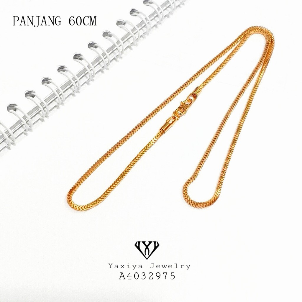 

Yaxiya kalung milano bulat perhiasan imitasi lapis emas 18k 474 ( 60CM )