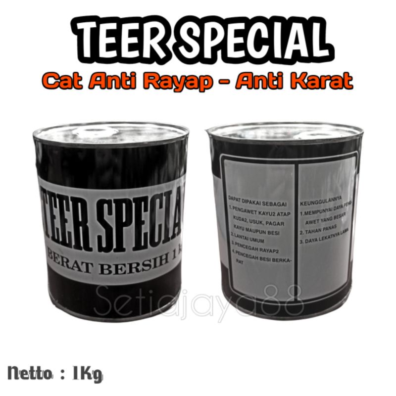 Cat anti rayap - cat anti karat (teer special) 1kg