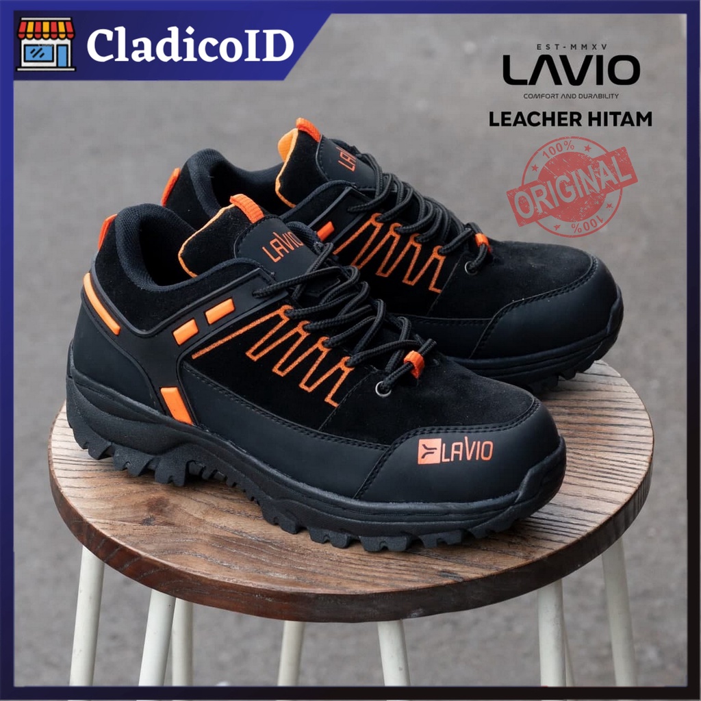 BEST SELLER LAVIO Sepatu Hiking Outdoor Safety Ujung Besi Kerja Lapangan Industri Mendaki Gunung