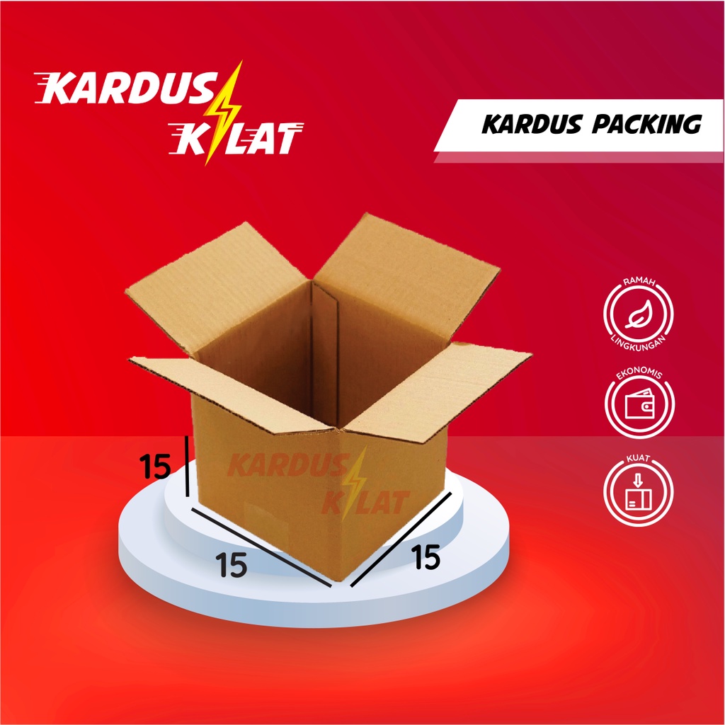 

Kardus Packing 15x15x15 - Karton Box Dus Packaging Obat Vitamin Oil Polos Murah Baru