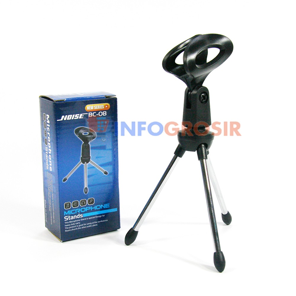 Stand Tripod Mic Noise kaki 3 BC-08 New Series NS-102