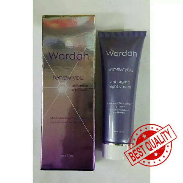 Wardah Renew You Night Cream / Wardah / Pelembab wajah / Perawatan wajah / Kecantikan