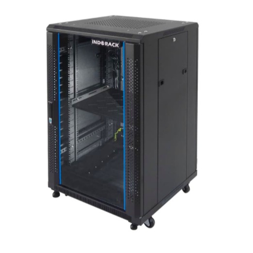 IR6020G - 20U Close Rack Depth 600mm Glass Door 19&quot; - INDORACK