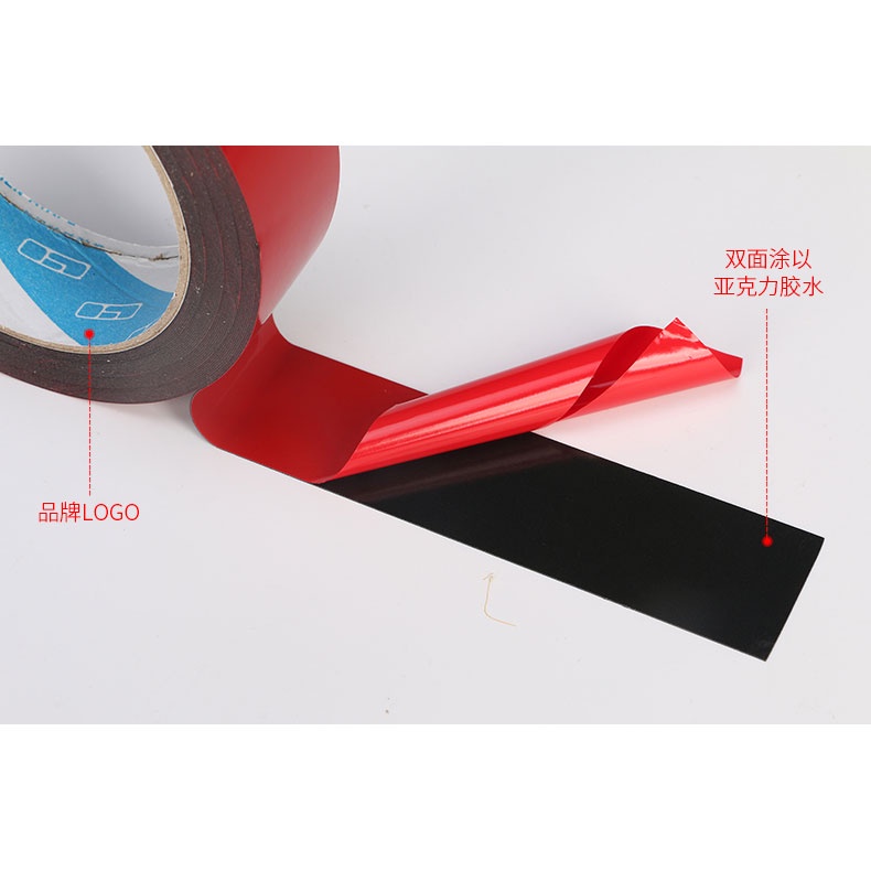 NIKTO Tape Lakban Double Tape 3M Foam Serba Guna Size 10m x 10mm - Red