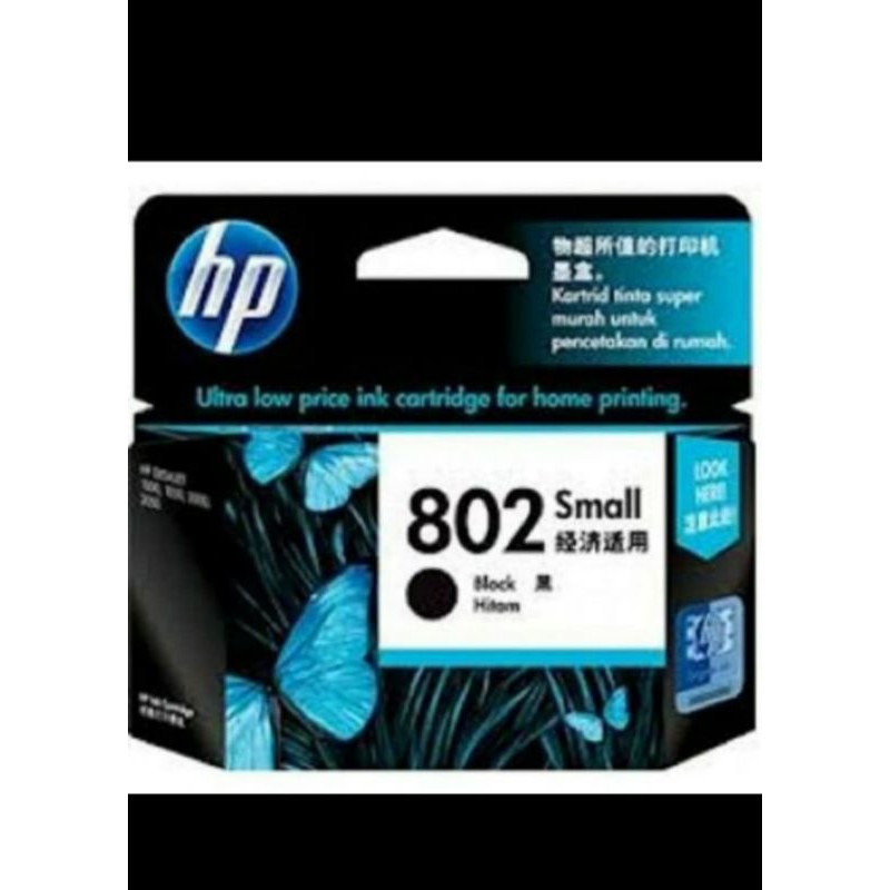 cartridge hp 802 black