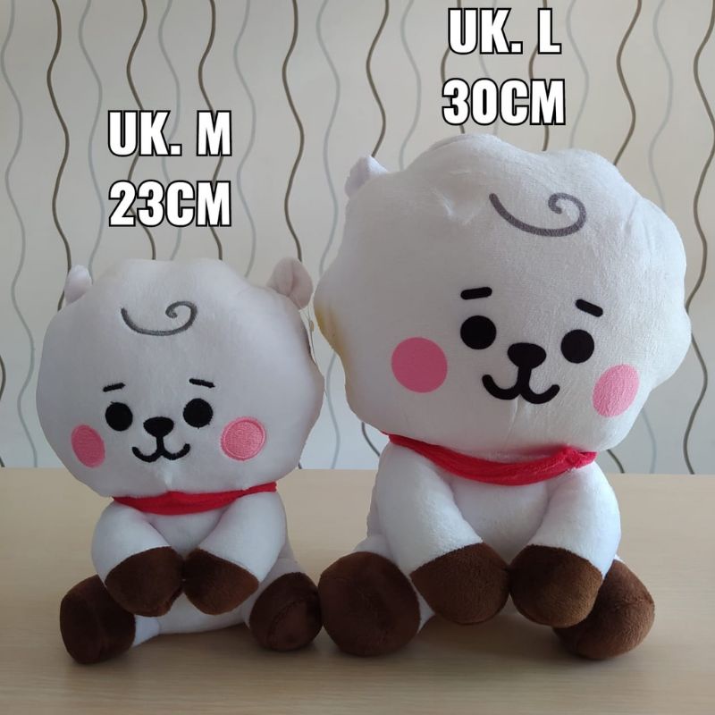 COD Boneka bt21 ukuran 30cm bulu halus original SNI cooky tata mang RJ chimmy koya